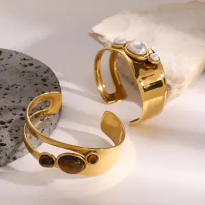 Elegant Stainless Steel Pearl & Tiger Eye Bracelet 13 S51c8b283382b4cca8de6c798e40750afx