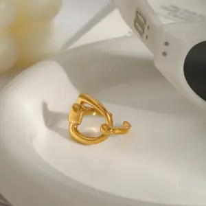 Stainless Steel Gold Women’s Adjustable Ring 11 S51f11c1f859c480fa98943052d7867b2z