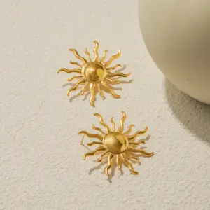 Stainless Steel Sun Earrings JDE0305088 11 S521255618b8a4867835a5e0134e497cdr