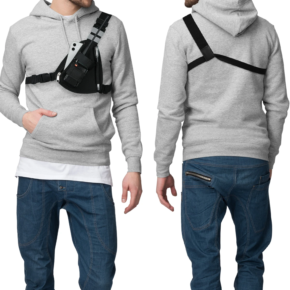 BAOFENG Tactical Nylon Chest Harness for Walkie-Talkies 6 BAOFENG Tactical Nylon Chest Harness for Walkie-Talkies - Image 6