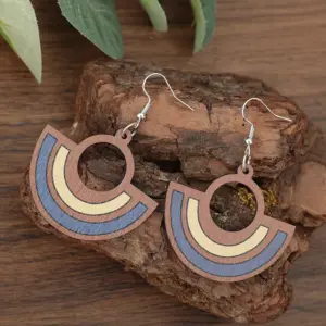 Vintage Blue Inlaid Wooden Earrings 5 S5238ee20f7cb43f9b75c8b1e010b6c15j