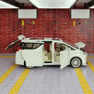 1:24 ALPHARD Diecast Model Car with Lights 11 S523b1ebb241946fb93ff8e77fdc941b4b