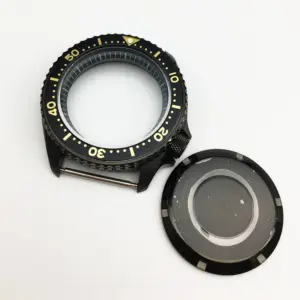 41mm Vintage Black Dive Watch Case for Seiko Models 19 S523f3db726c74715997458856eff1190O