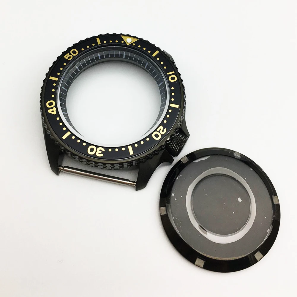 41mm Vintage Black Dive Watch Case for Seiko Models 10 41mm Vintage Black Dive Watch Case for Seiko Models - Image 10