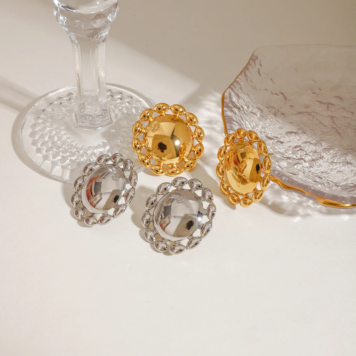 Stainless Steel Sun Earrings for Women 5 Stainless Steel Sun Earrings for Women - Image 5