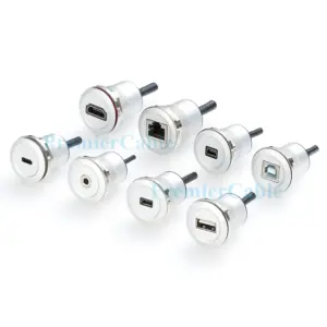 USB 2.0 Round Panel Mount Extension Cable 12 S5258404467dd4435ae4f011e4998ed4cg