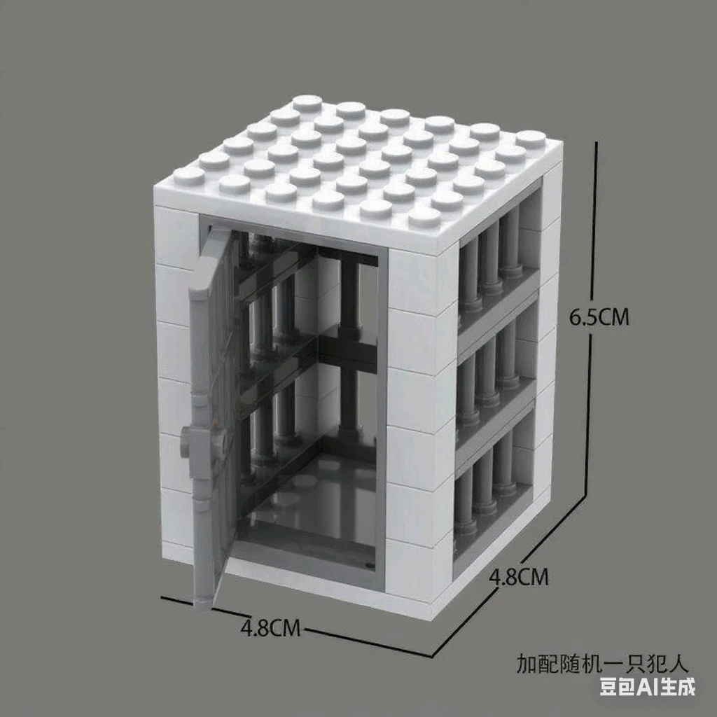 Mini Jail Prison Block Building Set for Kids 5 Mini Jail Prison Block Building Set for Kids - Image 5