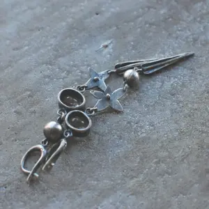 Vintage Silver Floral Dangle Earrings for Women 10 S52ccfe1fc6e9483eb68b163b5f92c05d4