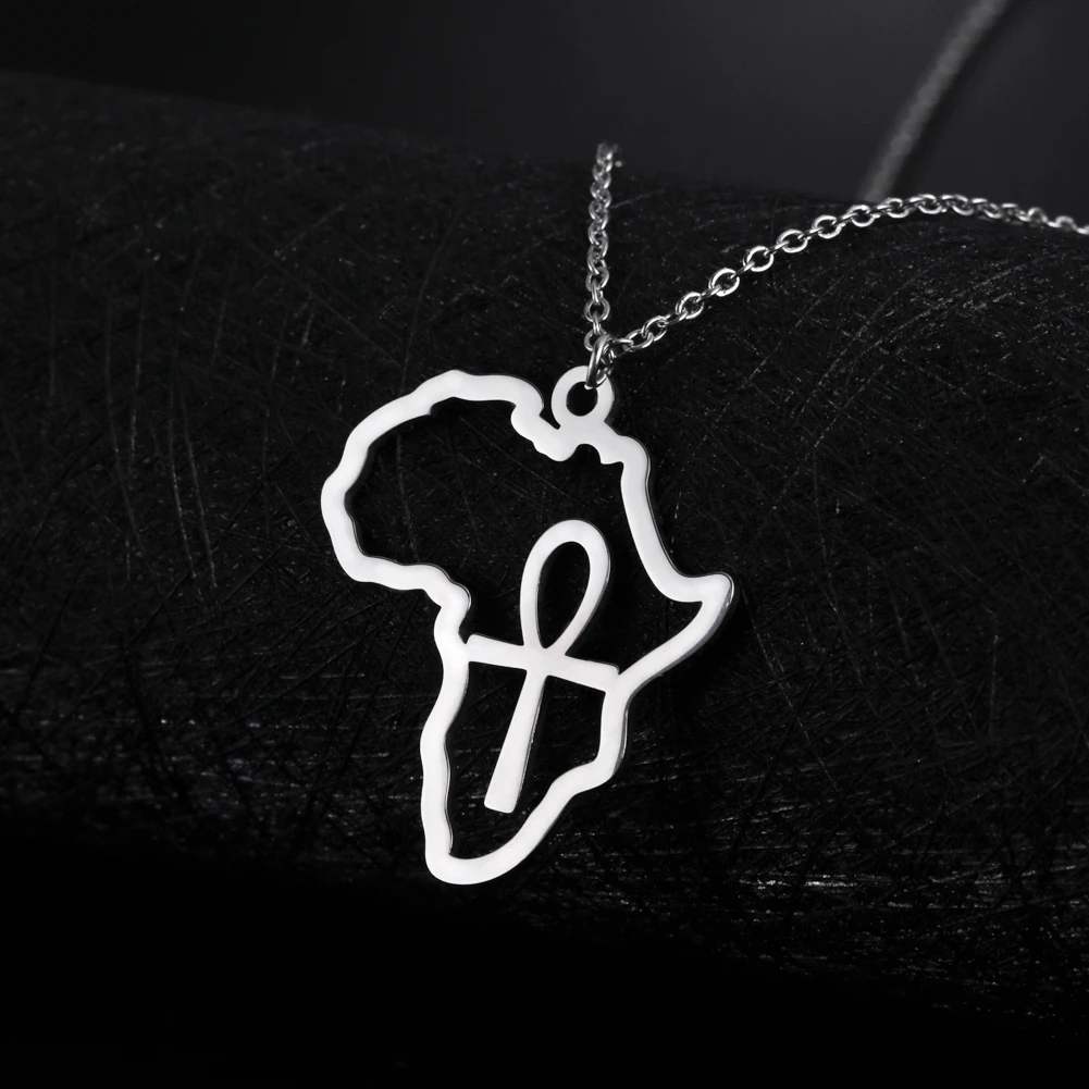 African Map Necklace for Women 6 African Map Necklace for Women - Image 6
