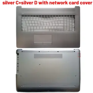 HP Pavilion 17 Series Silver Laptop Back Cover 17 S52f09644763e4b48a2b64296af9d6f03k