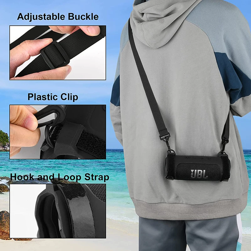 Silicone Protective Cover for JBL Flip 6 Speaker 3 Silicone Protective Cover for JBL Flip 6 Speaker - Image 3