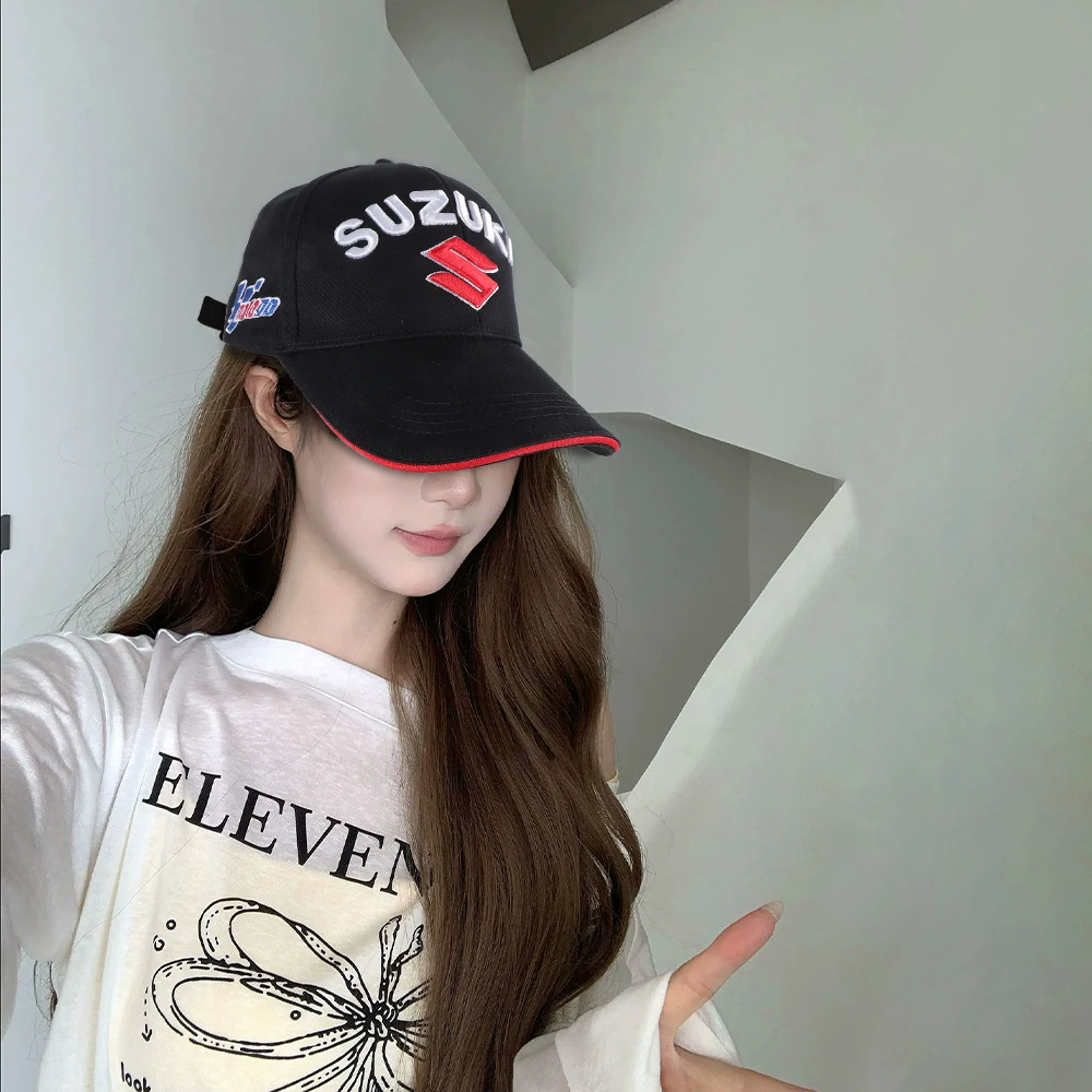 Suzuki Branded Adjustable Baseball Cap in Black/Blue 2 Suzuki Branded Adjustable Baseball Cap in Black/Blue - Image 2