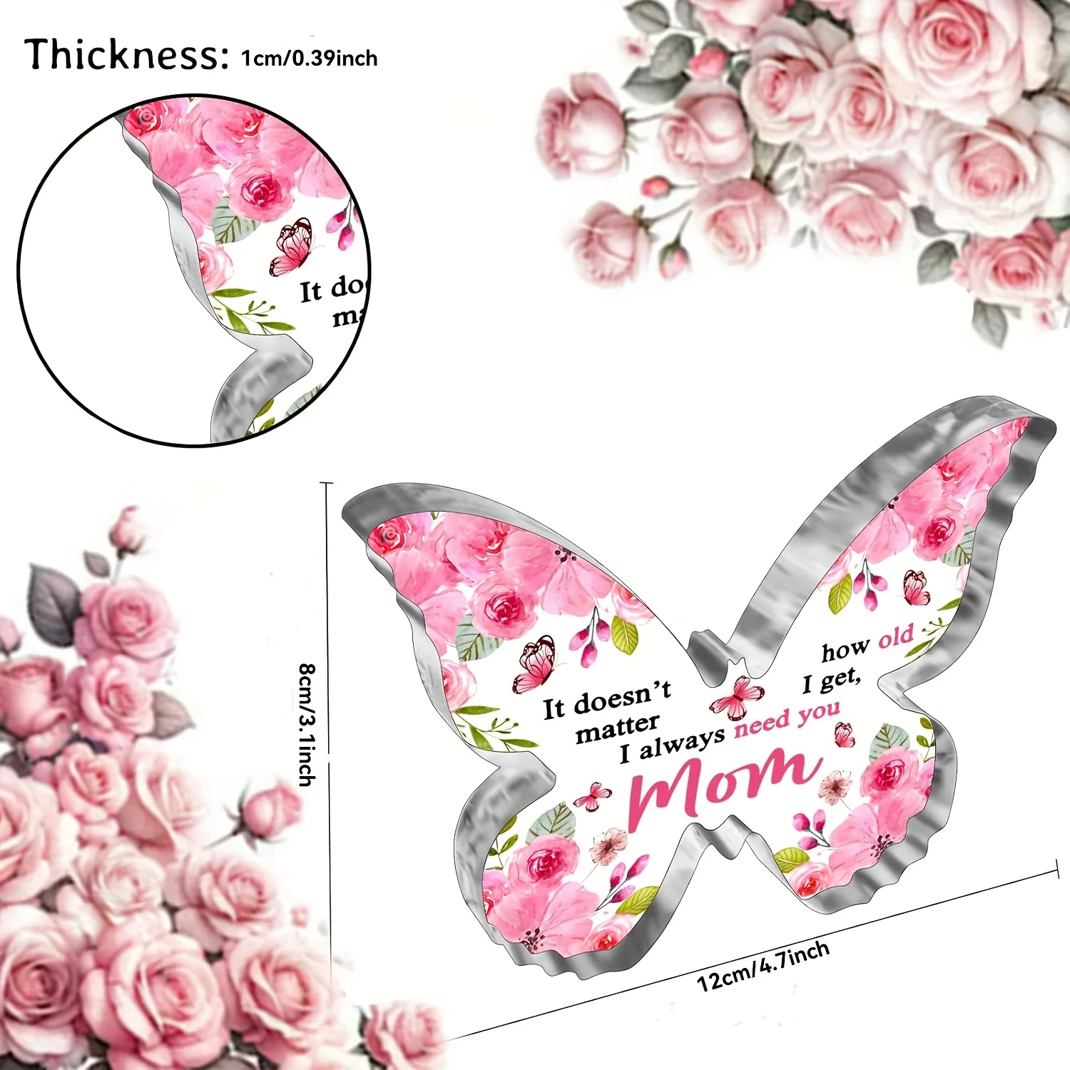 Colorful Butterfly Mom Gift Decor 2 Colorful Butterfly Mom Gift Decor - Image 2
