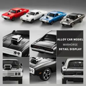 1:32 Scale Black Muscle Car Model 10 S53474fadaa814901bc35ebedf87cc5ddv