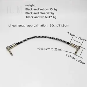 High-Quality Guitar Effect Pedal Patch Cables (Set of 3) 10 S535925ad0fd241a89ceab6397b859d5aA