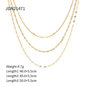 Elegant Gold Multi-Layer Women's Necklace 13 S5377f35ddf9b4c568b38453cd60bab0ej