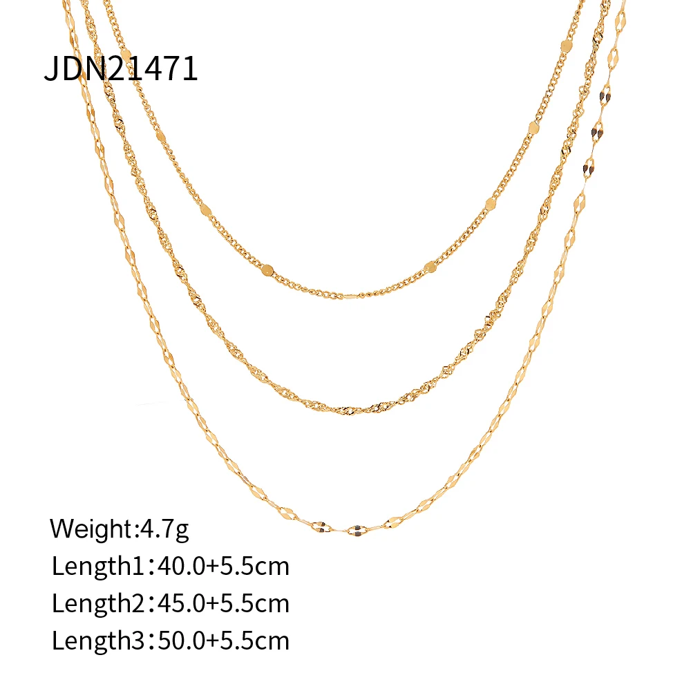 Elegant Gold Multi-Layer Women's Necklace 7 Elegant Gold Multi-Layer Women's Necklace - Image 7
