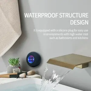Black Waterproof Bluetooth Speaker with LEDs 9 S5387453df9ad4c11b205b859d7bcd6f1v