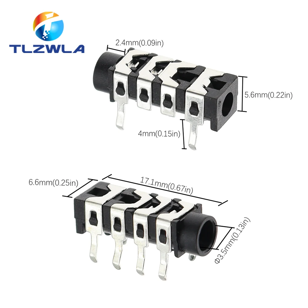 10-Pack PJ313 3.5mm 6-Pin Audio Jacks 6 10-Pack PJ313 3.5mm 6-Pin Audio Jacks - Image 6