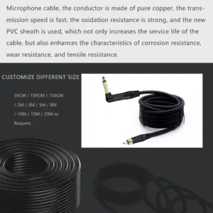 Premium 6.35mm Mono Audio Adapter Cable 14 S53c1910a81c343dc853c40eadcc5dc8dC