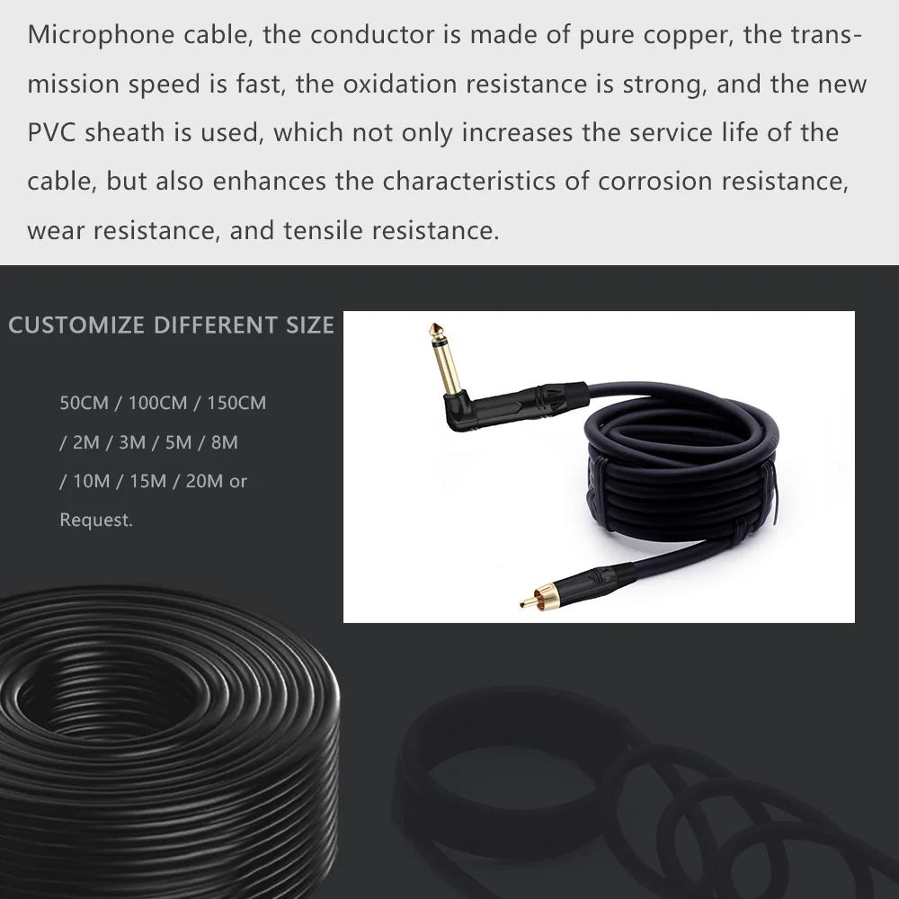 Premium 6.35mm Mono Audio Adapter Cable 6 Premium 6.35mm Mono Audio Adapter Cable - Image 6