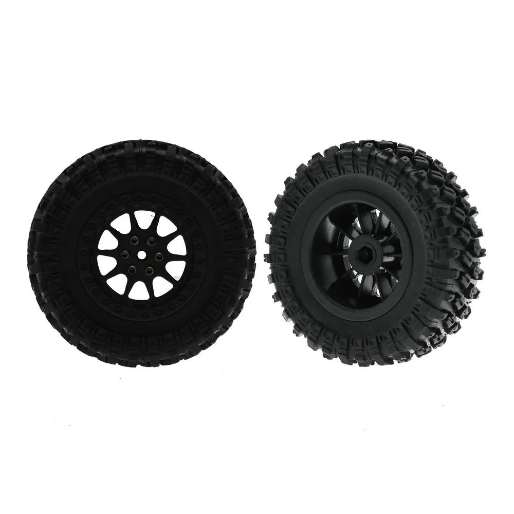 RC Off-Road Tire Set with Silver Wheels 4 RC Off-Road Tire Set with Silver Wheels - Image 4