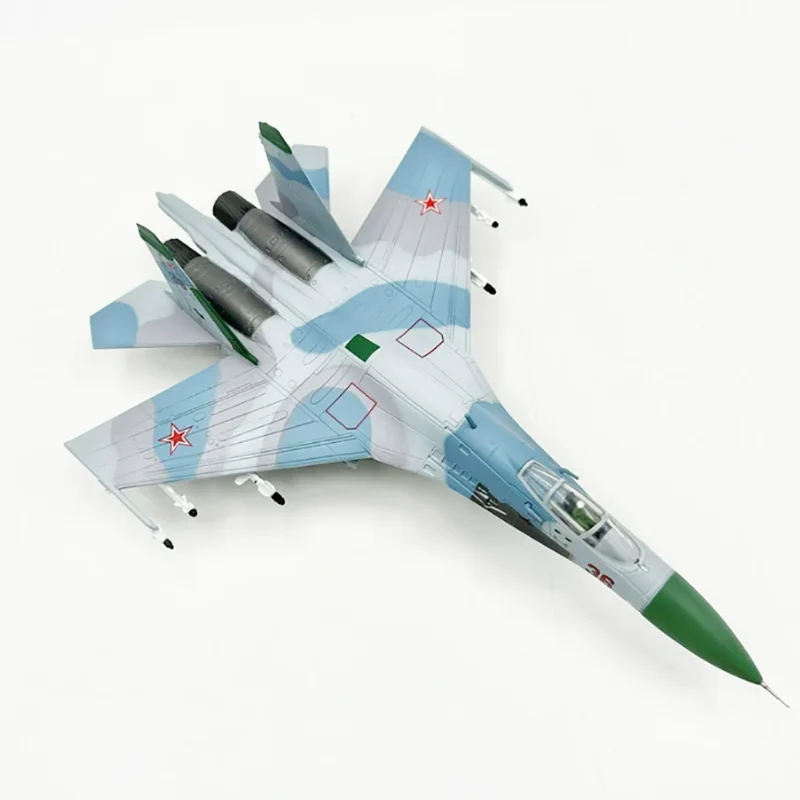 Su-27 Fighter Jet Diecast Model 1:100 Scale 5 Su-27 Fighter Jet Diecast Model 1:100 Scale - Image 5