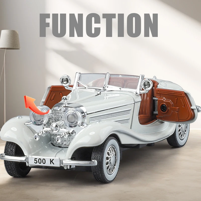 Vintage Mercedes Benz 500K 1:32 Diecast Model 4 Vintage Mercedes Benz 500K 1:32 Diecast Model - Image 4