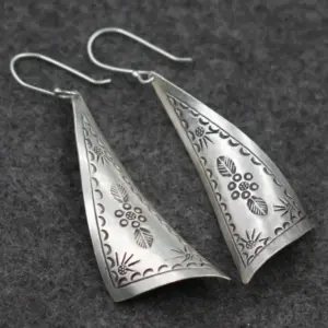 Vintage Silver Geometric Drop Earrings 5 S53fc54a9185d4637a9870c127811f878Y