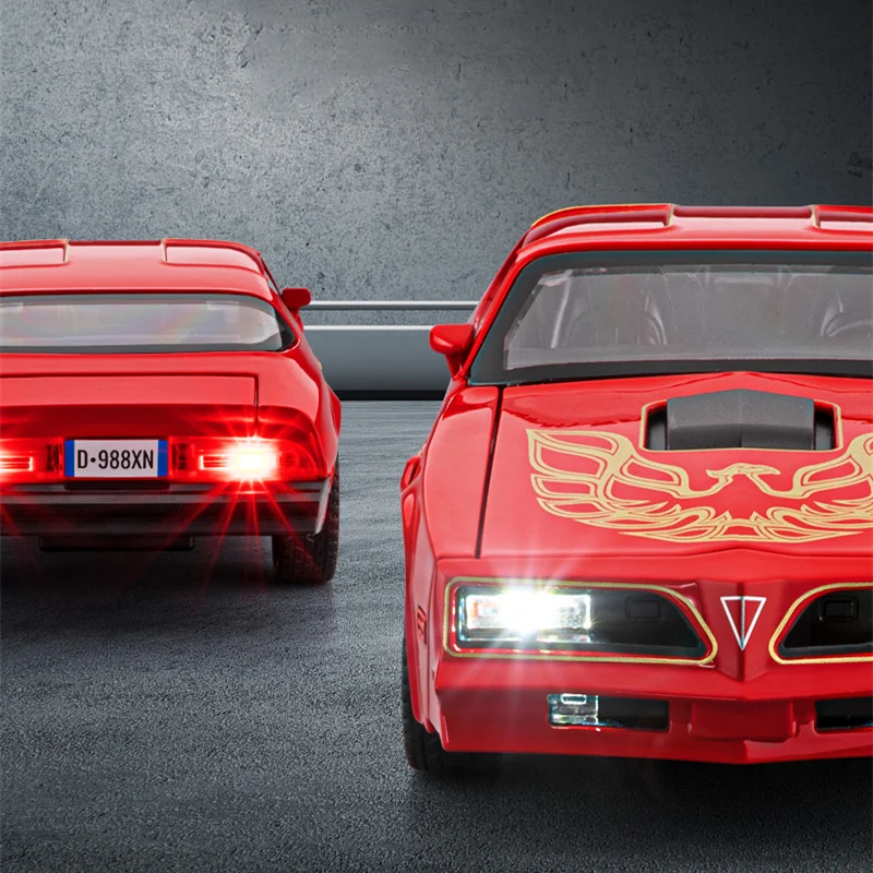 1:32 Black Firebird Muscle Car Model 2 1:32 Black Firebird Muscle Car Model - Image 2