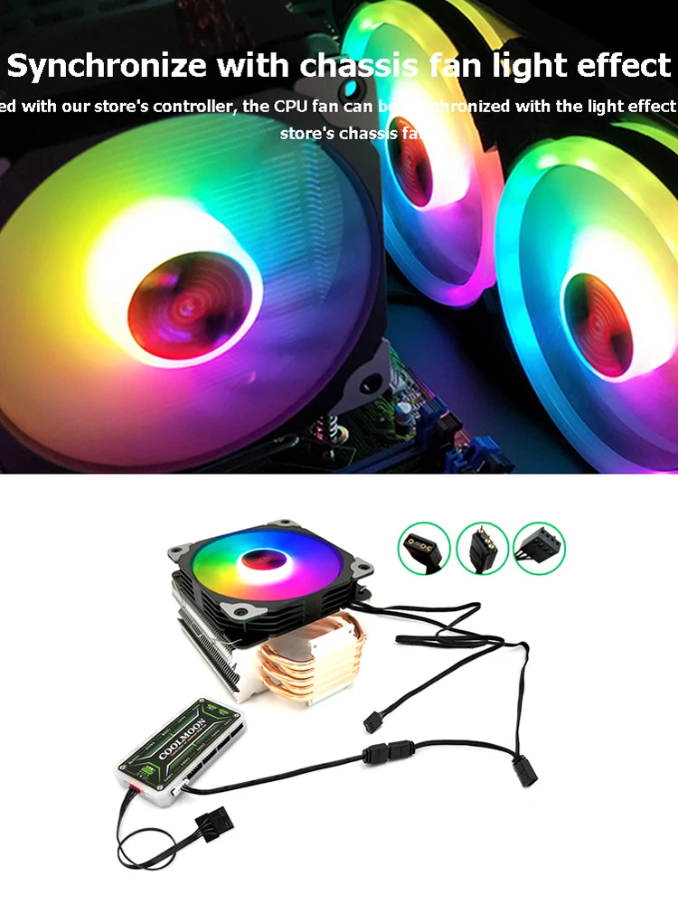 Coolmoon ARGB Adapter Cable for PC Lighting 5 Coolmoon ARGB Adapter Cable for PC Lighting - Image 5