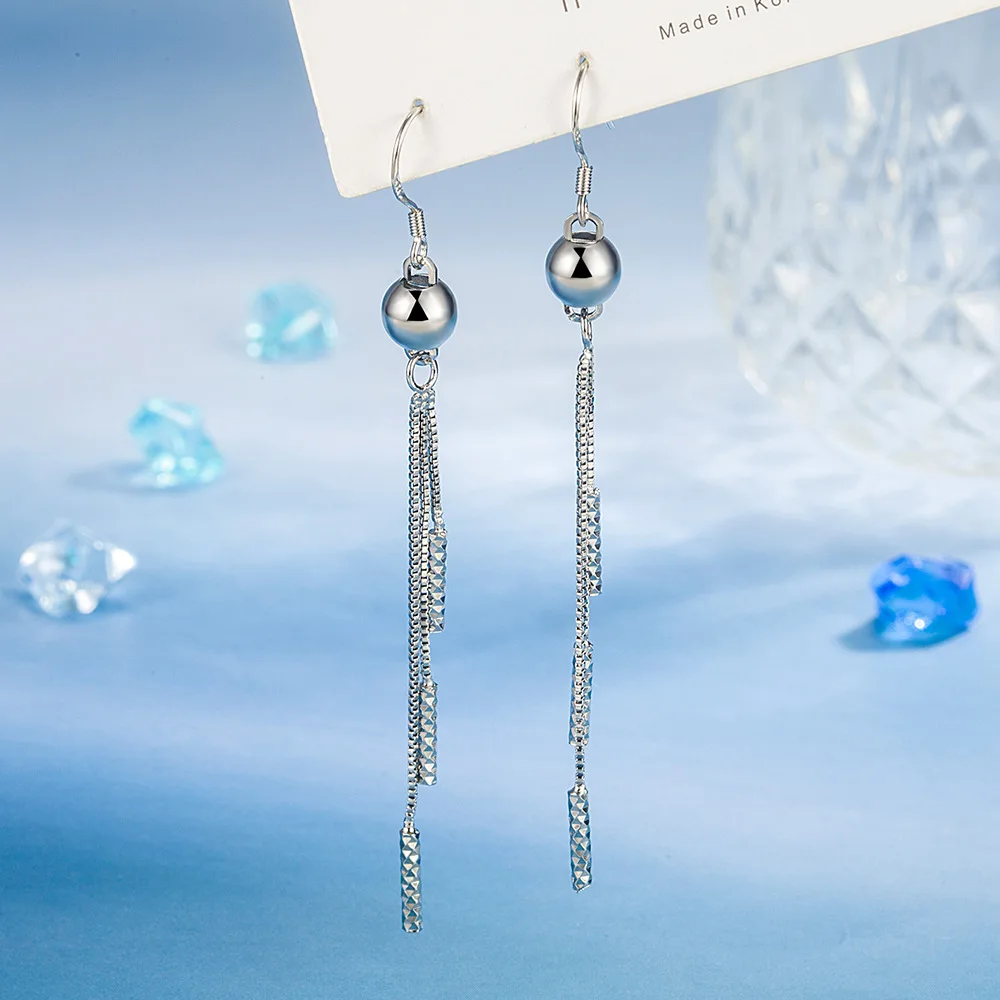 LL-YS0556 Tibetan Silver Dangle Earrings 4 LL-YS0556 Tibetan Silver Dangle Earrings - Image 4