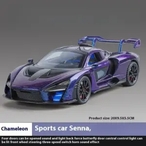 Purple McLaren Senna 1:24 Scale Diecast Model 15 S544e94a25e024d1d800924c02bea50f1w
