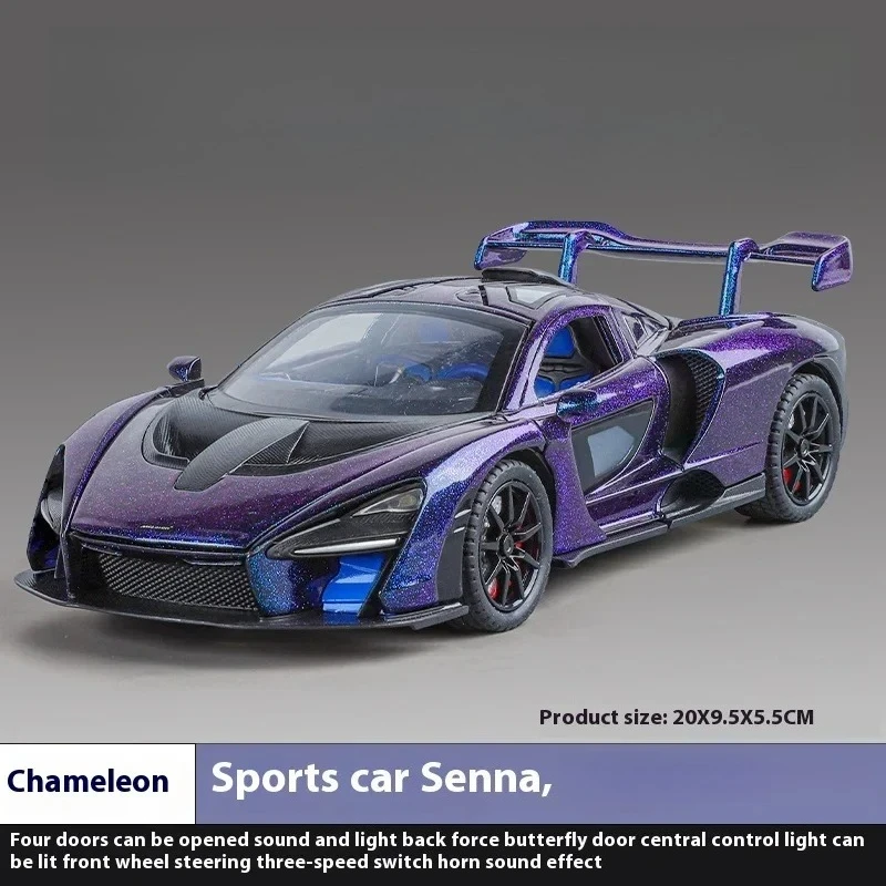 Purple McLaren Senna 1:24 Scale Diecast Model 7 Purple McLaren Senna 1:24 Scale Diecast Model - Image 7