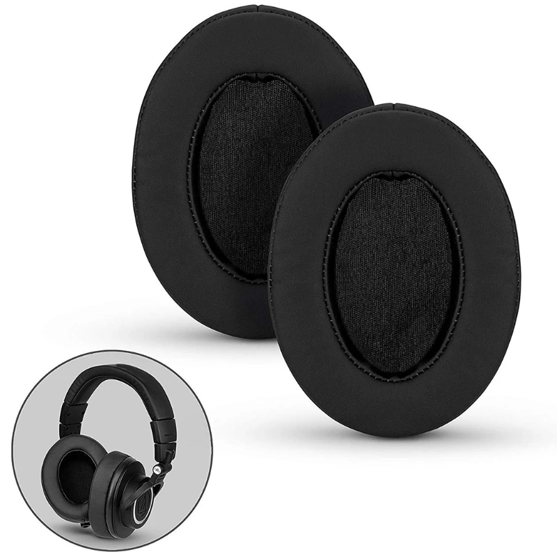 Leather Ear Pads for Headphones 110x80mm 3 Leather Ear Pads for Headphones 110x80mm - Image 3
