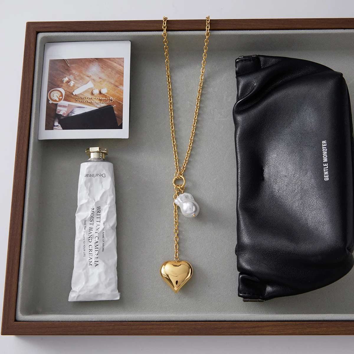 Stainless Steel Gold-Tone Y Necklace JDN0308006 3 Stainless Steel Gold-Tone Y Necklace JDN0308006 - Image 3