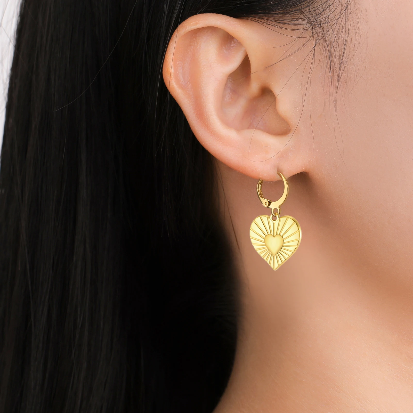 Stainless Steel Hoop Earrings Collection 5 Stainless Steel Hoop Earrings Collection - Image 5