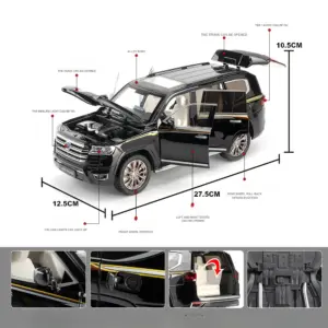 1:18 Diecast Land Cruiser SUV Model with Lights 9 S54aed1104bea4bd48478267d37edb84aE