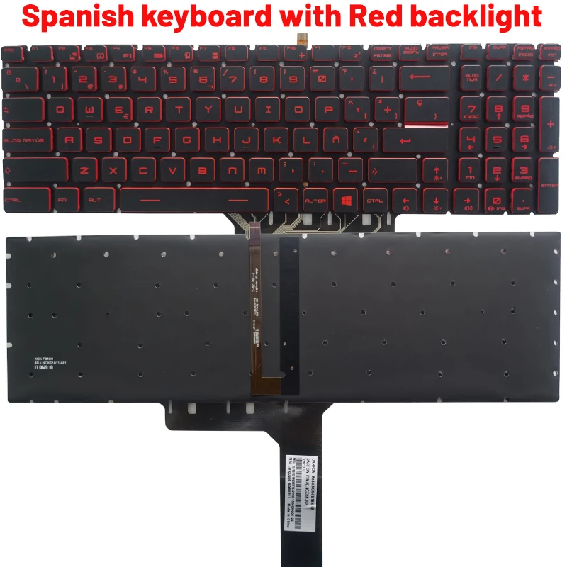 MSI GF75 Series Replacement Keyboard Black 5 MSI GF75 Series Replacement Keyboard Black - Image 5