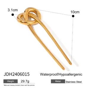 Gold Stainless Steel Hair Accessories Collection 17 S54c185fd5f754f929df8363ff02e9a453