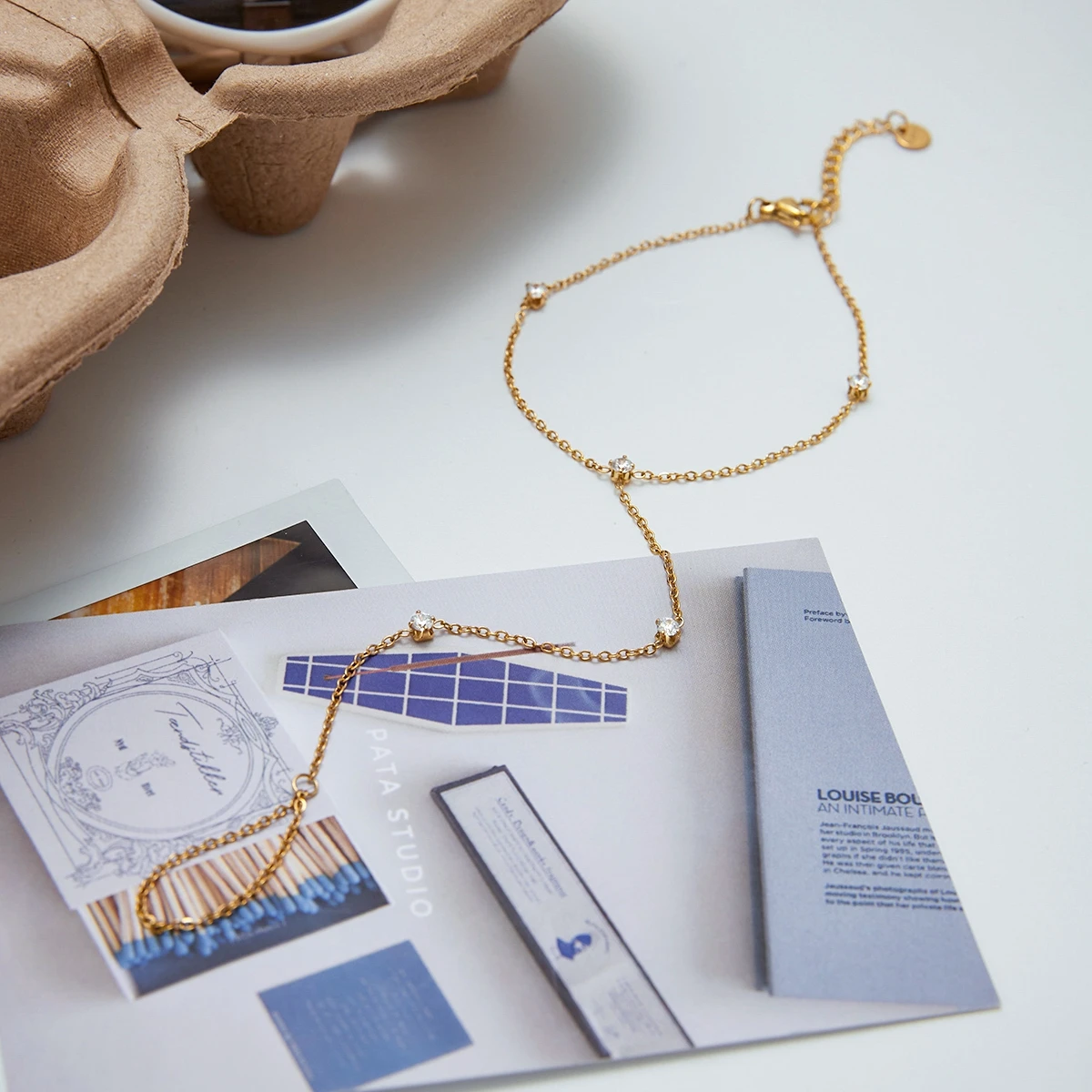 Stainless Steel Gold Bracelet JDB0304003 4 Stainless Steel Gold Bracelet JDB0304003 - Image 4