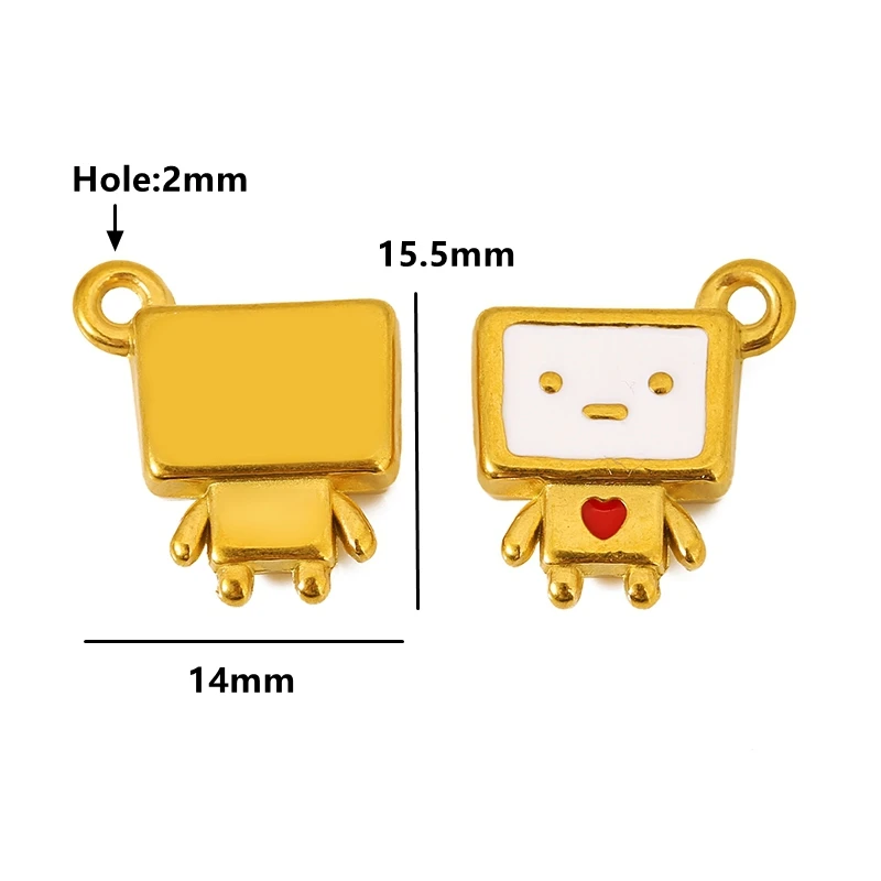 Colorful Stainless Steel Charm Set for DIY Jewelry 5 Colorful Stainless Steel Charm Set for DIY Jewelry - Image 5