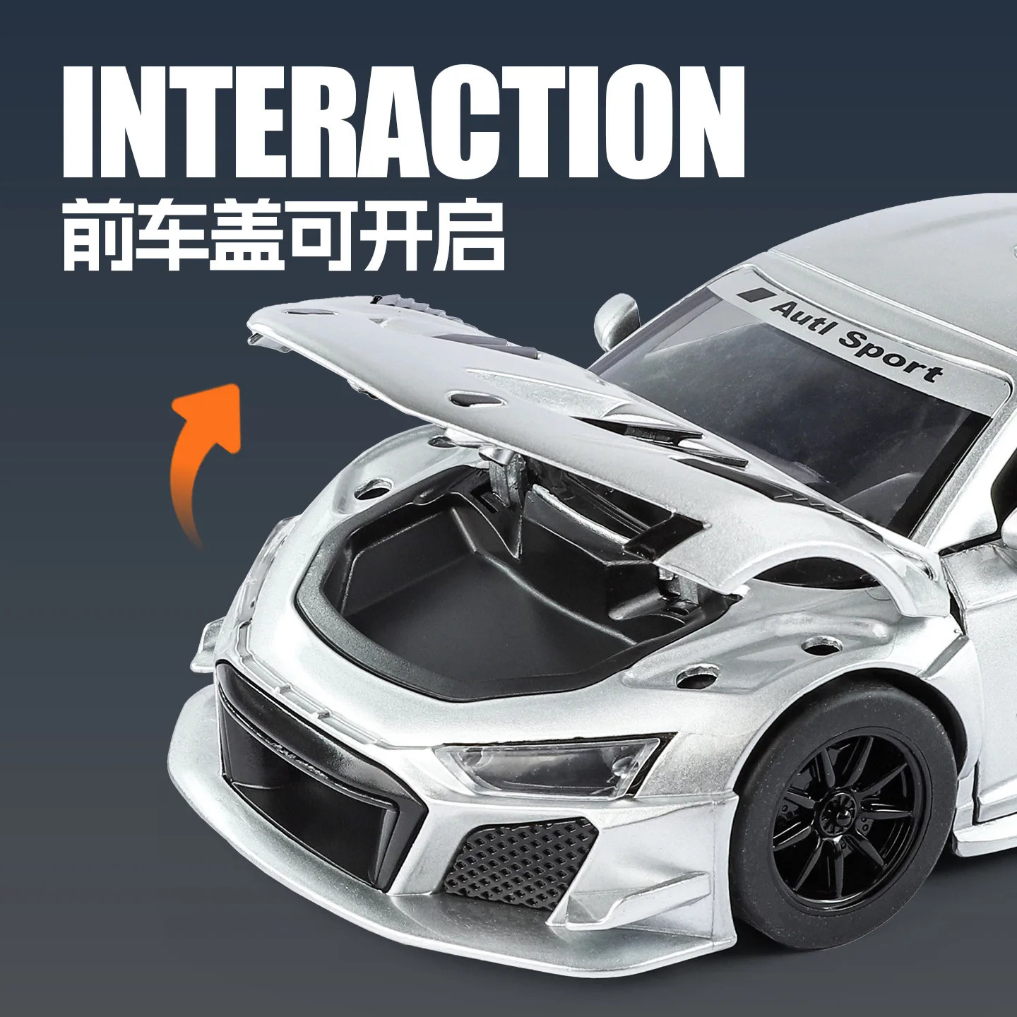 Audi R8 LMS GT2 Die-Cast Model Car 1:24 Scale 4 Audi R8 LMS GT2 Die-Cast Model Car 1:24 Scale - Image 4