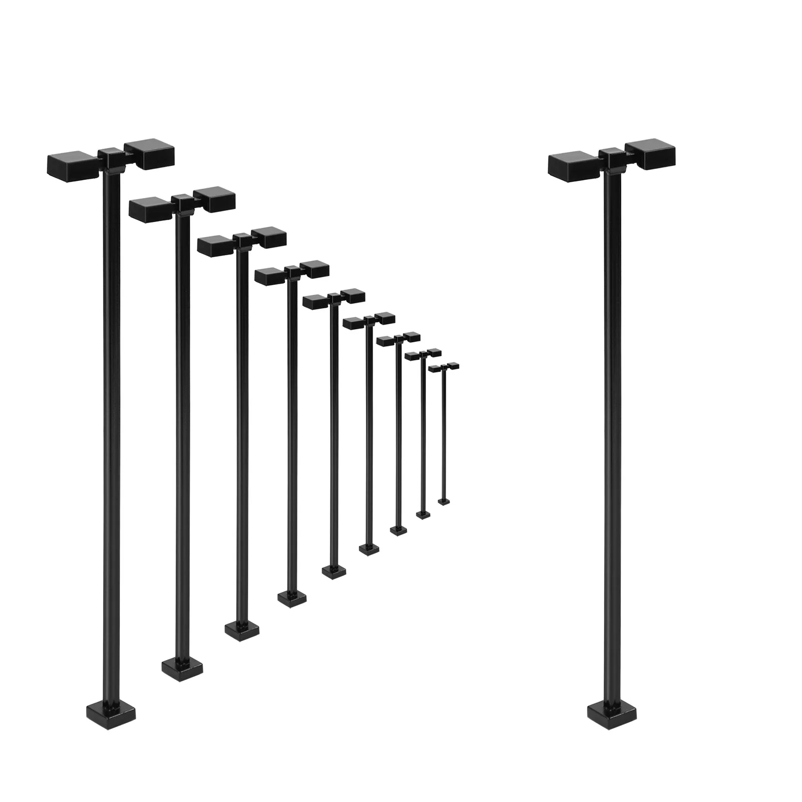 HO Scale Metal Street Lamps Set of 10 2 HO Scale Metal Street Lamps Set of 10 - Image 2