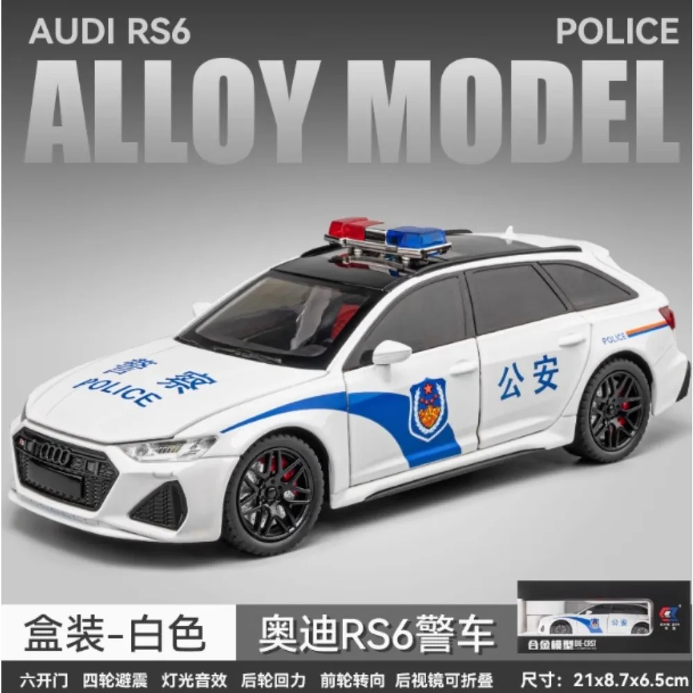 1:24 Audi RS6 Police Model Car 5 1:24 Audi RS6 Police Model Car - Image 5