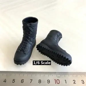 1/6 Scale Black Combat Boots for Action Figures 5 S5515301a1b794569a77a538efded6c43O