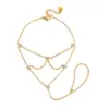 Elegant Gold-Tone Zirconia Jewelry Set for Women