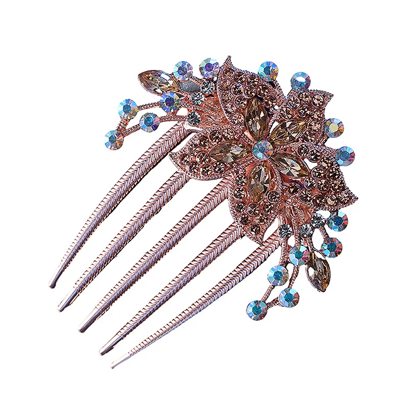 Vintage Crystal Flower Hair Clip for Women 6 Vintage Crystal Flower Hair Clip for Women - Image 6