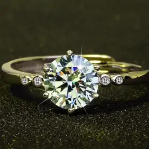 Platinum Wedding Ring with 1-Carat Moissanite 19 S5556e97221654386ac83b3b2cca39b86g