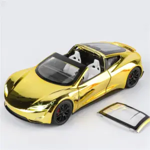 Gold Alloy 1:24 Scale Sports Car Model 10 S55708e33935b4de68e4db0c79ae7dd08q